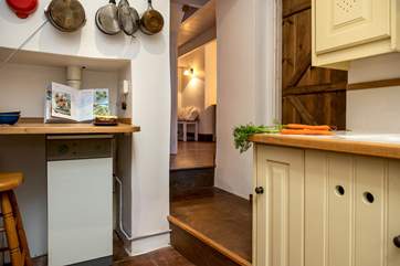 Take care with the steps in this old cottage.