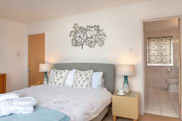 The master bedroom has an en suite bathroom (Bedroom 1) (please note robes are not provided).