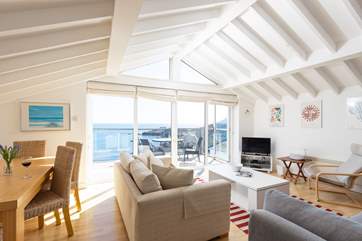 The living space is designed to make the most of this magical location.