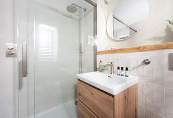 The brand new sparkling family bathroom on the ground floor.