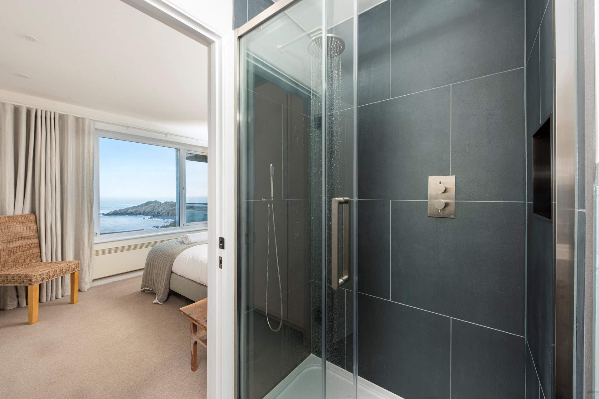 And a separate shower cubicle.