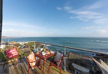 The views from the balcony are stunning dawn till dusk.