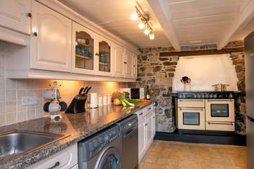 The kitchen will fulfill your every need.