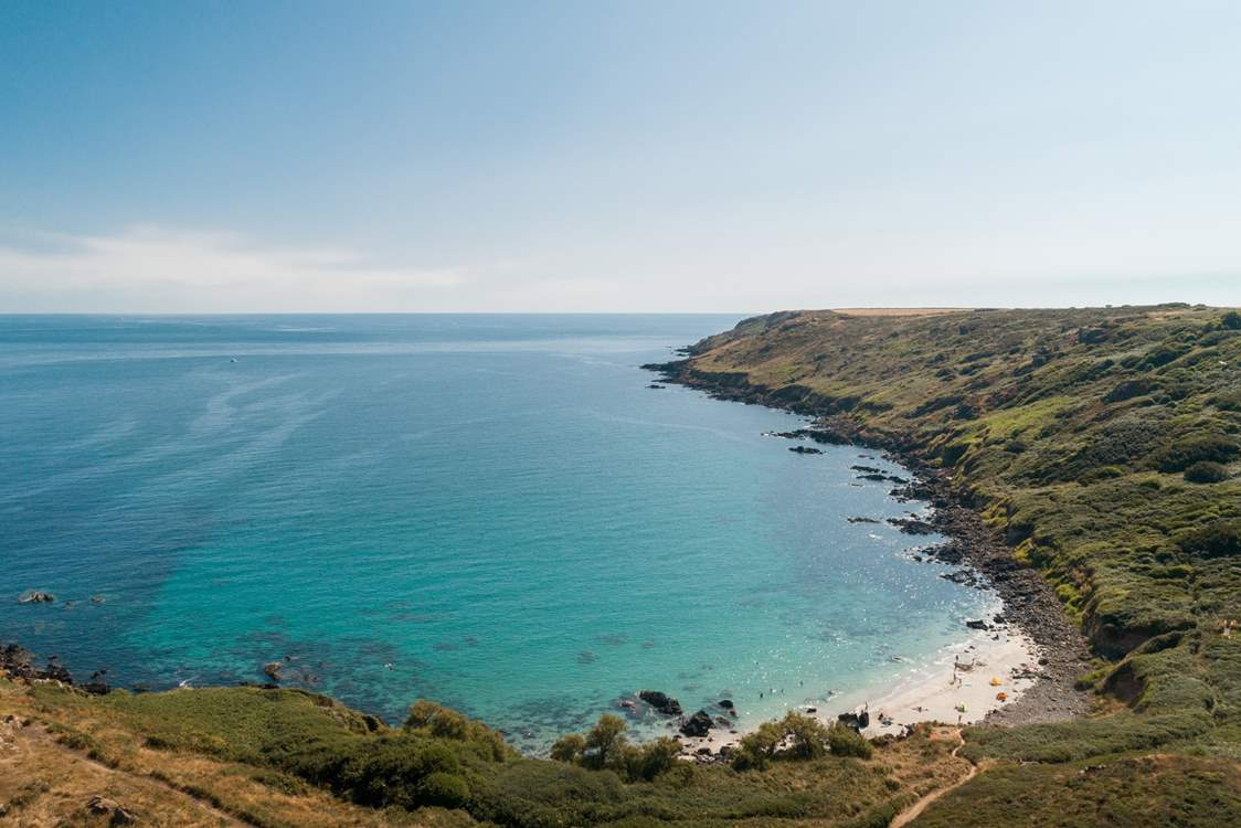 Explore the coast path to find hidden coves -  this is only 20 minutes from your cottage.