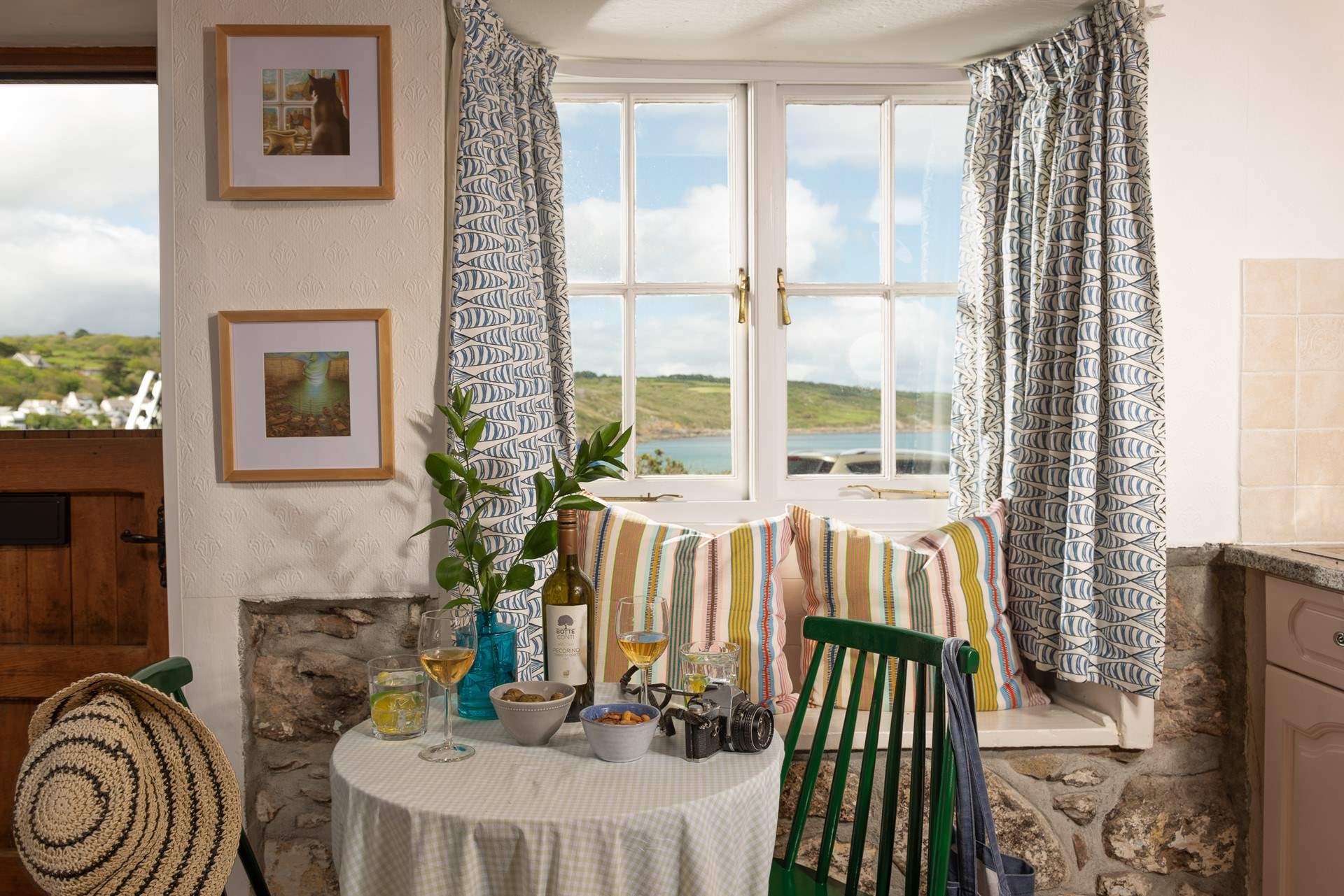 Gorgeous views from the window seat in the kitchen.