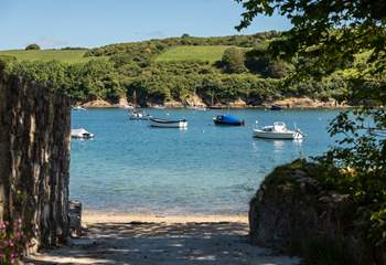 The gentle coastline of the Helford is lovely to explore. 