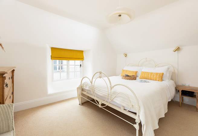 Bedroom 1 is light and spacious with fabulous sea views.
