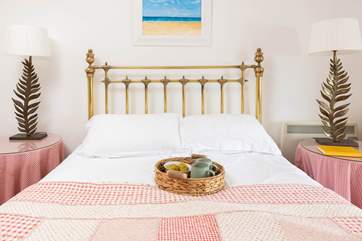 Breakfast in bed, the perfect holiday pastime.