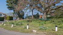 Fishbourne Green takes centre stage in this peaceful location.