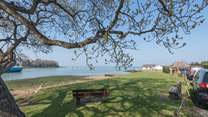 This beach is just a minute's walk from the property.