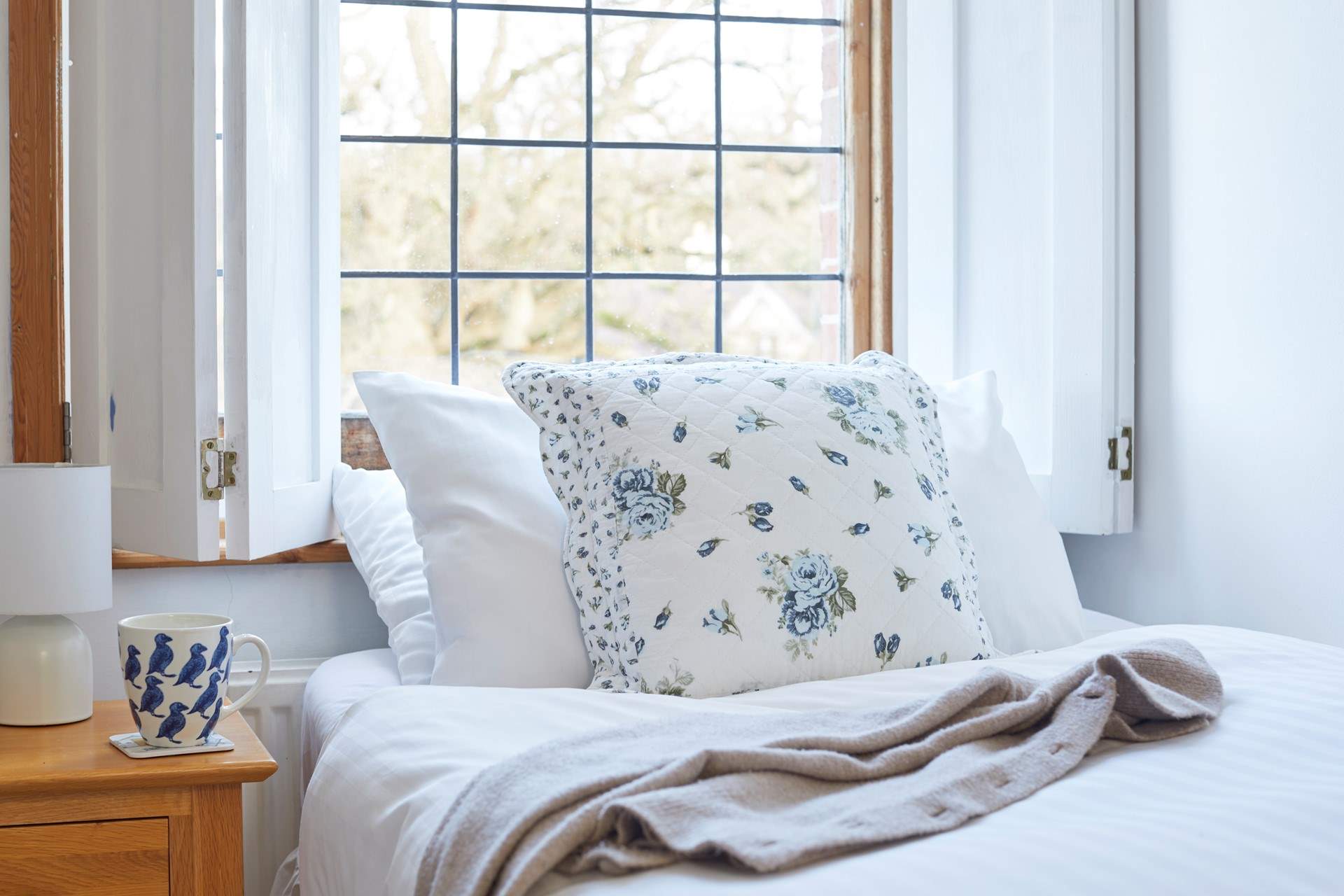 A calming feel for restful nights.