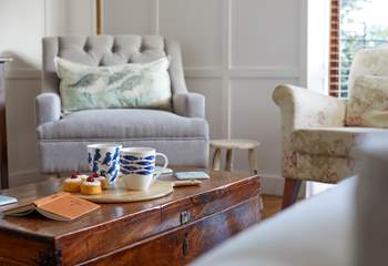 With comfortable seating and plenty of natural light.