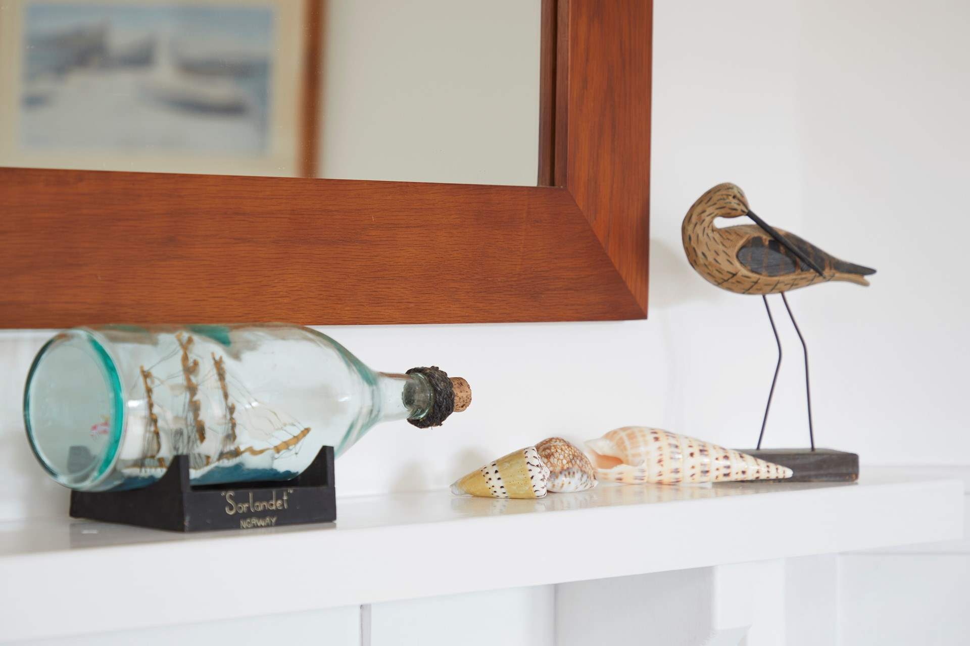 Nautical touches throughout.