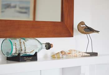 Nautical touches throughout.