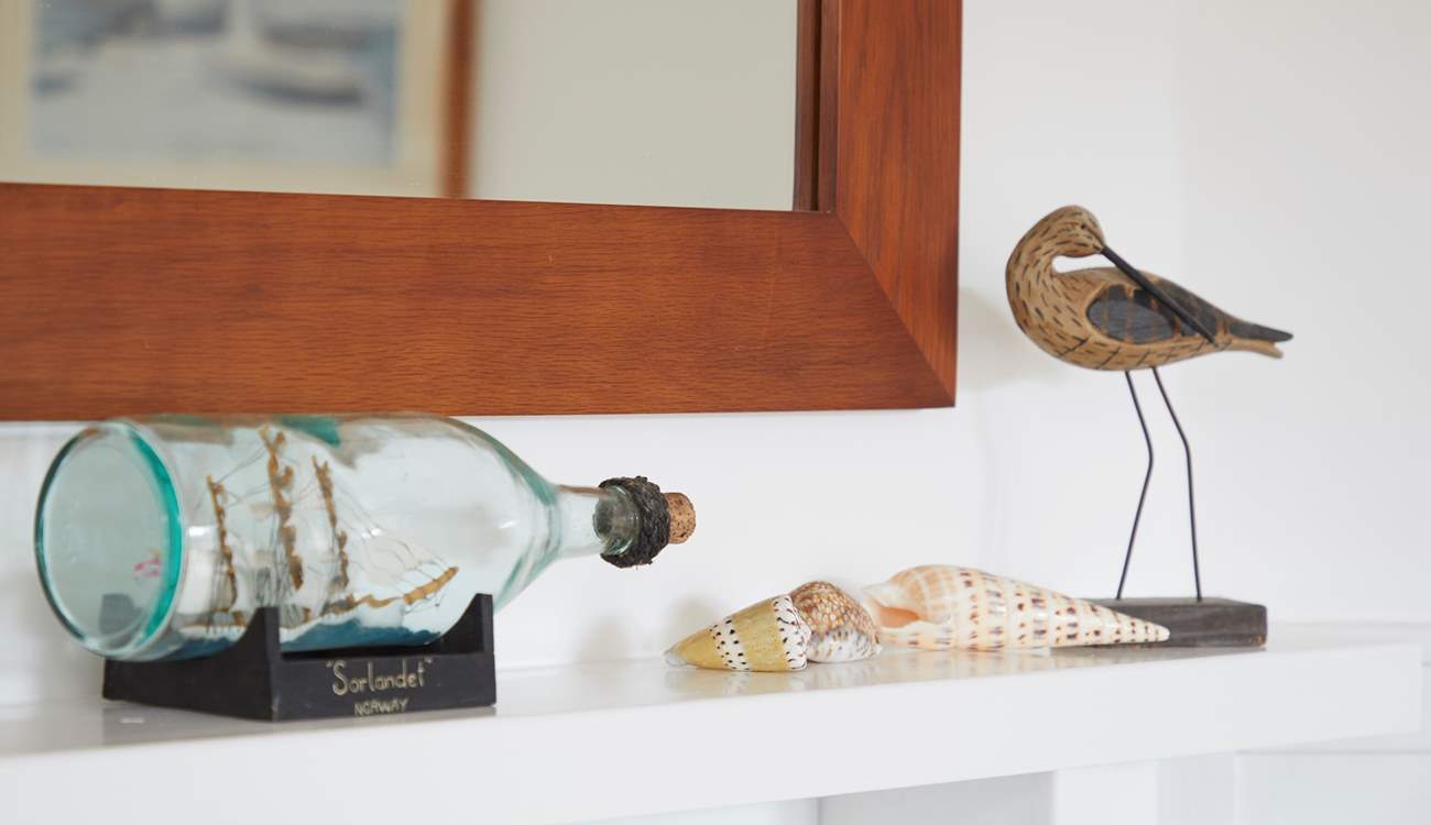 Nautical touches throughout.