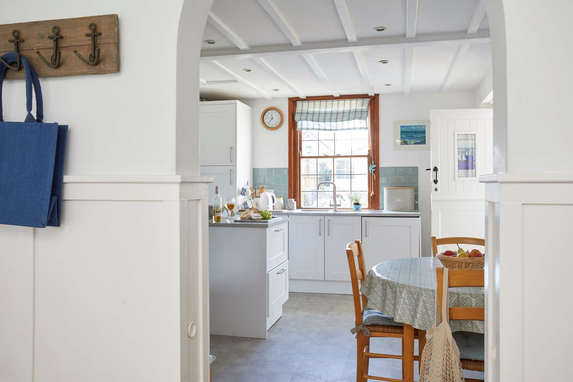 The well appointed kitchen/breakfast-room leads out to the pretty patio area.