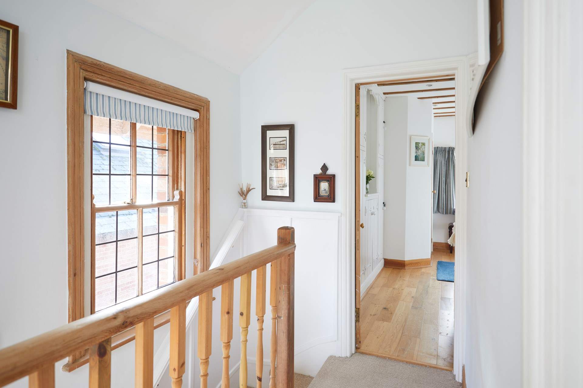 The first floor landing leads to all three bedrooms.