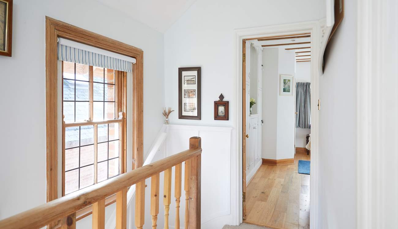 The first floor landing leads to all three bedrooms.