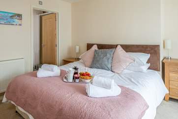 Bedroom 1 is home to a super-king 'zip and link' bed which links into an en suite shower-room.