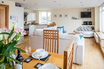 Bright and spacious open plan living areas.