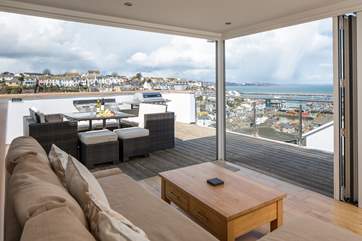 The roof terrace is the perfect place to enjoy such a glorious location.