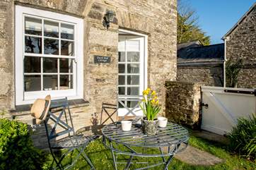 A lovely spot to sit out and enjoy the best of this Cornish cottage.