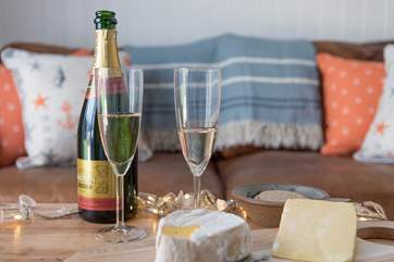 Put your feet up and enjoy a glass or two after your day at the beach.