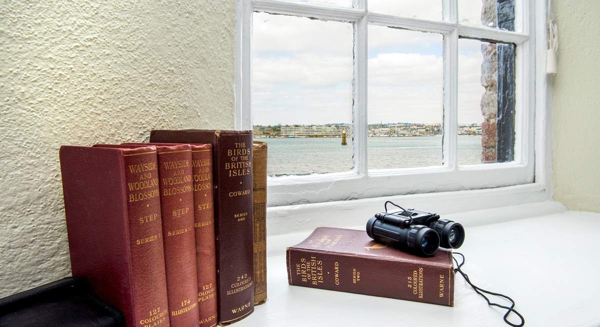 From the sitting-room you can look out to the waters of Plymouth Sound.