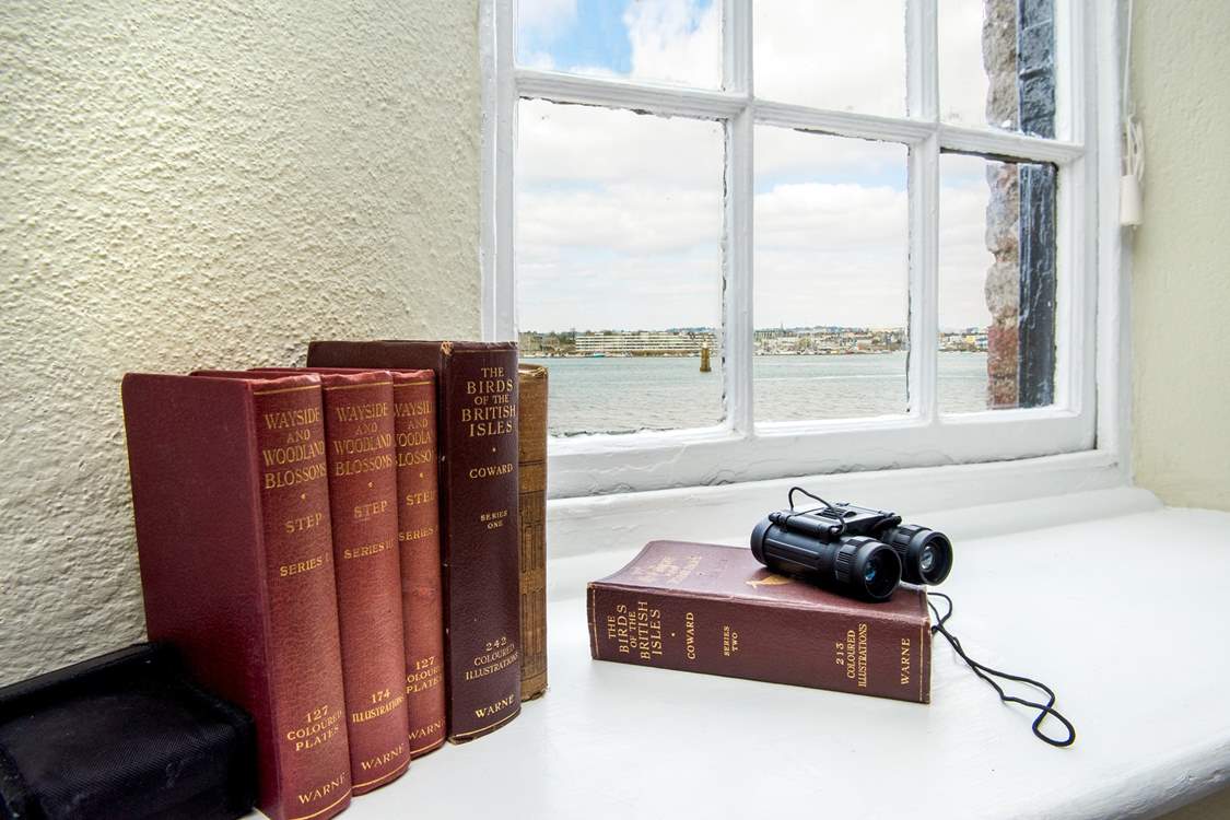 From the sitting-room you can look out to the waters of Plymouth Sound.
