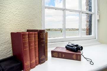 From the sitting-room you can look out to the waters of Plymouth Sound.