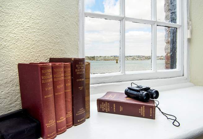 From the sitting-room you can look out to the waters of Plymouth Sound.