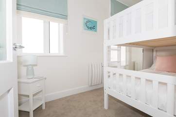 The bunk bedroom.
