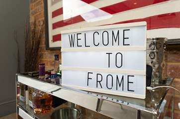 This says it all ! Frome has much to offer - cobbled St Catherines, the artisan market are both a short walk away. Out and about you are just 14 miles from Bath.