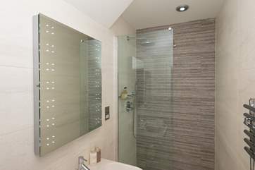 The bunk bedroom is next to the first floor shower room
