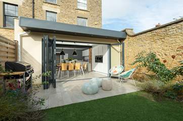 Bi fold doors open right back so that the garden becomes a natural extension to the lovely sociable accommodation.