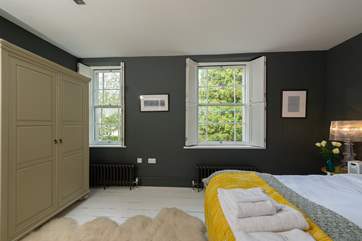 Another view of the master bedroom to give the best idea of its size and the lovely space and light.