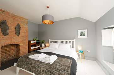 This is the second double bedroom - this one is on the second floor and looks out over the garden at the back of the house.