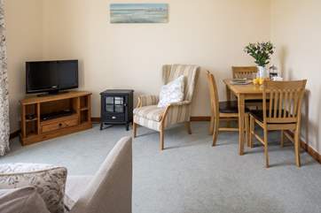 Neatly tucked away in the corner you have a nice dining area to enjoy any meal.