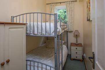 The bunk beds offer great extra sleeping arrangements.