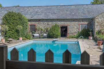 The unheated pool is securely fenced off from the cottage making it safe for younger children. Available from May - September.