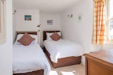 The twin room is super sweet and perfect for young or old.