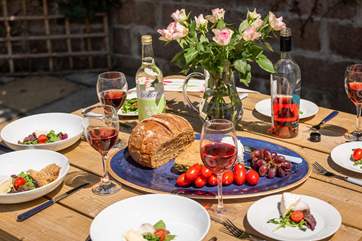 The dining-area is the perfect spot for an al fresco lunch.