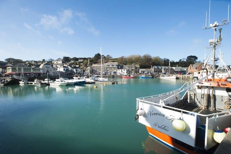 Padstow harbour is a short drive away.