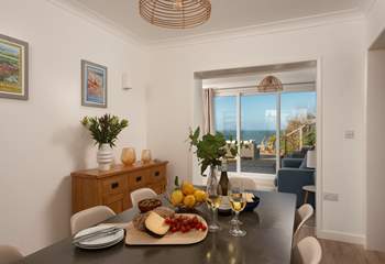Enjoy long breakfasts looking out to sea. 