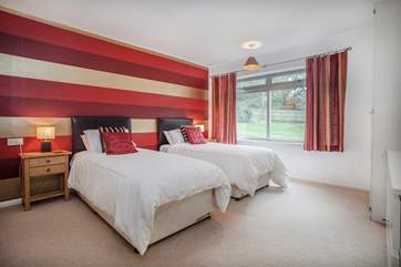 Bedroom 2 offers a super-king sized bed which can also be configured into two single beds if preferred.