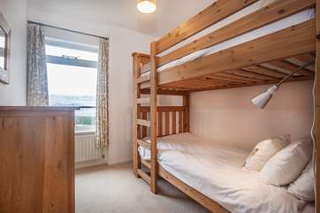 Bedroom 4 offers these super-sturdy bunk-beds.