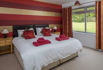 Bedroom two offers a super-king sized bed which can also be configured into two single beds if preferred.