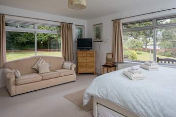 Bedroom one has fabulous panoramic views.
