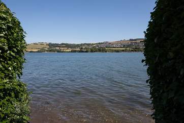 When the tide comes in, you can literally dip your toes in the water (once the gate is opened).