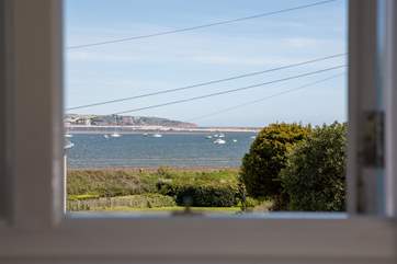 The beautiful, uninterrupted views from bedroom one.